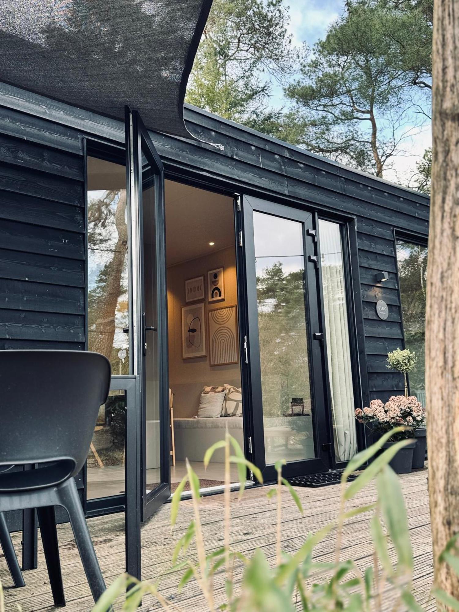 Luxe Tiny House Stec Midden Op De Veluwe In Nunspeet Villa Eksteriør bilde