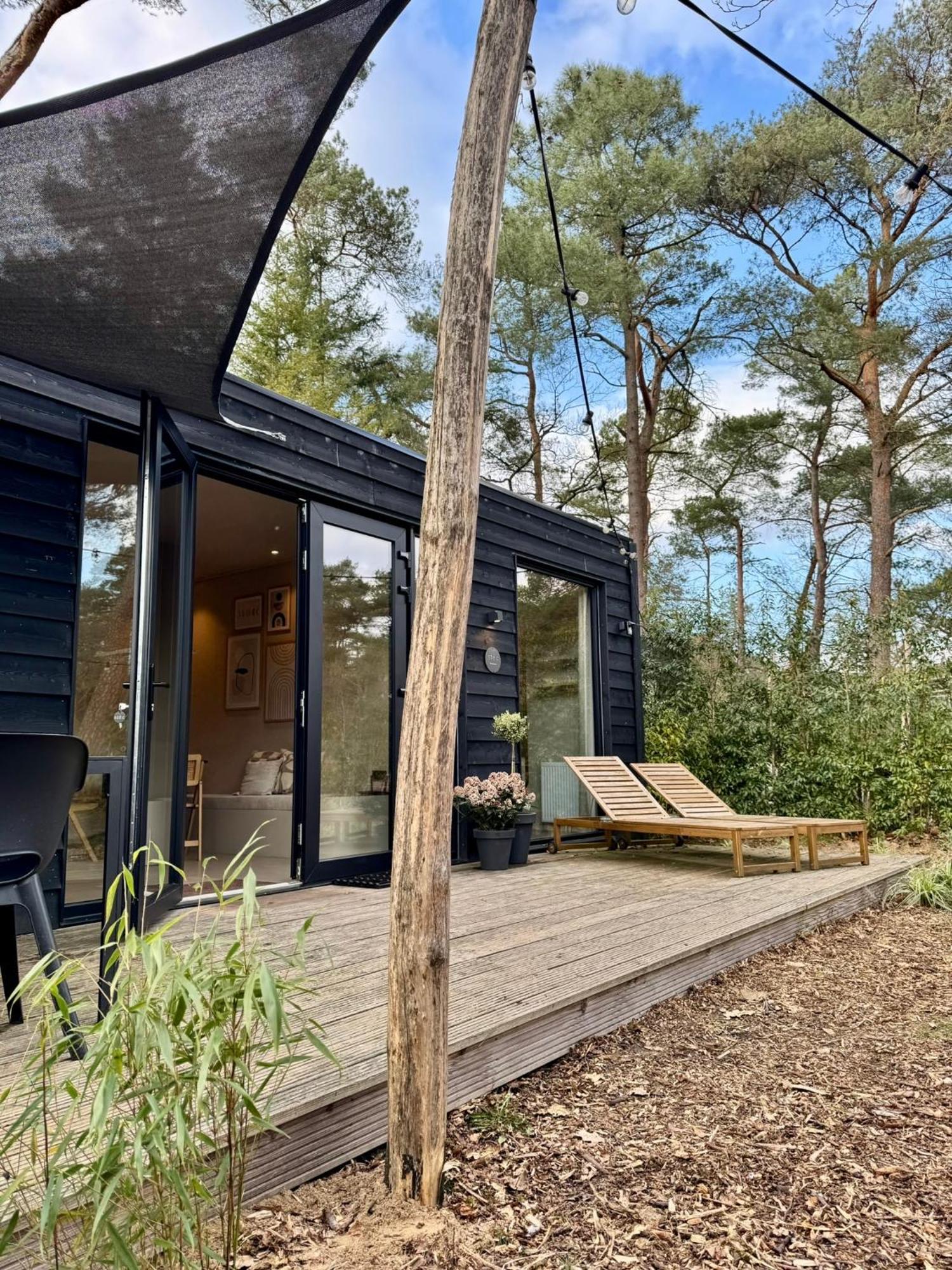 Luxe Tiny House Stec Midden Op De Veluwe In Nunspeet Villa Eksteriør bilde